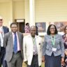 L-R: Dr. Fabian Kausche, Deputy Director General Research and Innovation at the International Livestock Institute (ILRI), Professor Appolinaire Djikeng, Director General at the International Livestock Institute (ILRI), Dr. Joshua ChepChieng, Secretary Administrator, State Department of Livestock, Margaret Kibogy, Managing Director, Kenya Dairy Board and Dr. Siboniso Moyo, Deputy Director General Partnerships & Impact at the International Livestock Research Institute (ILRI) during the official launch of the More Milk: more milk for lives and livelihoods in Kenya initiative at ILRI campus in Nairobi, Kenya.
