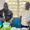 Frank Thoya, founder of Samaki Biscuits (left) and Ngumbao Kazungu, pastry chef (right), preparing ingredients for making fish cookies. Photo: Velma Pamela, bird story agency
