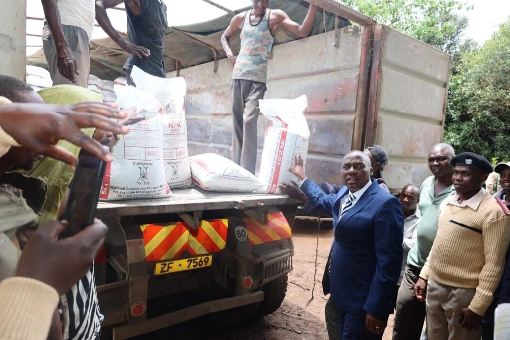 Fortifying Agriculture: Govt' Inspects Subsidized Fertilizer and Seed Distribution in Bomet County