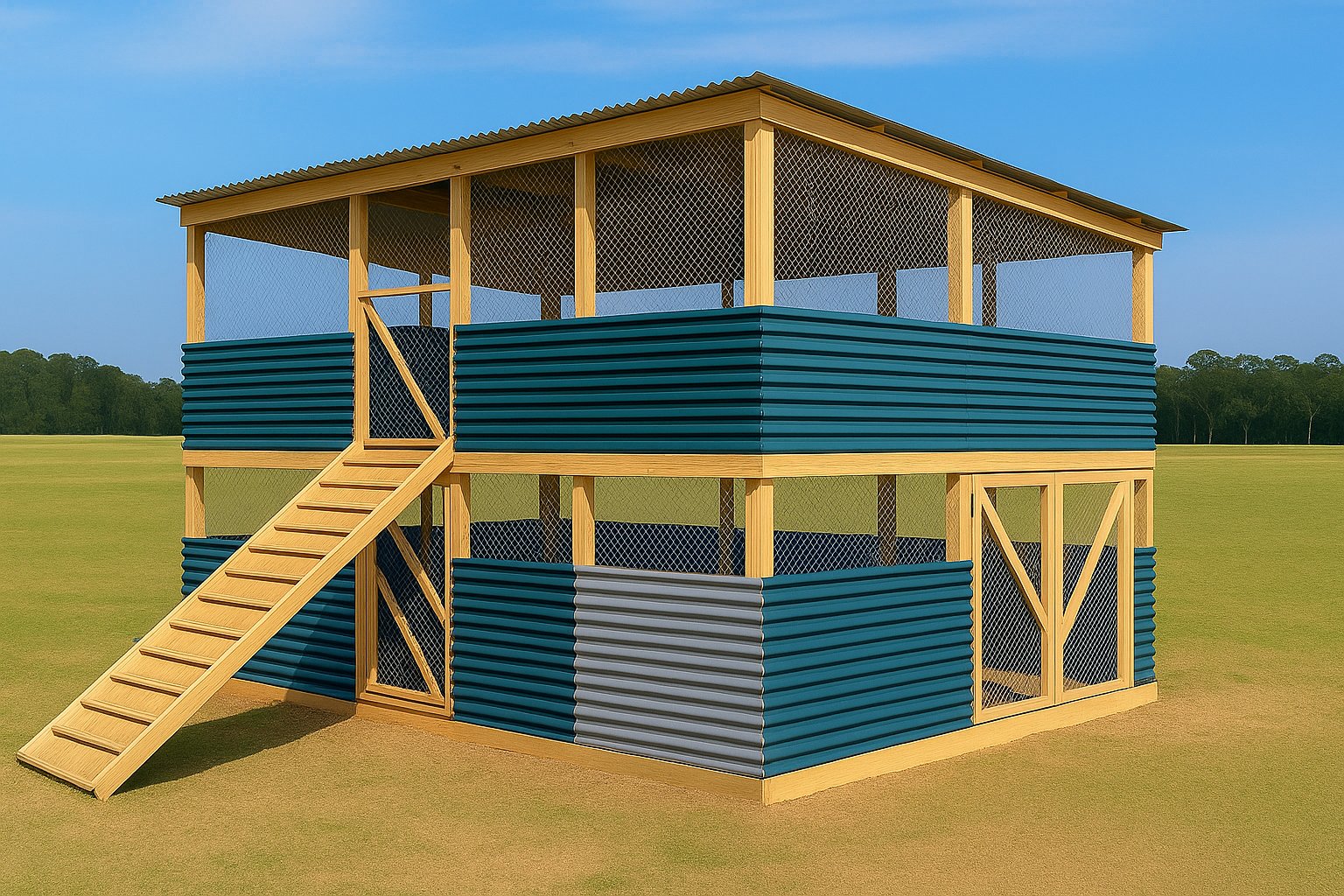 A simple 1-storey poultry house design suitable for replication, demonstrating practical and affordable poultry house design Kenya for small-scale farmers.