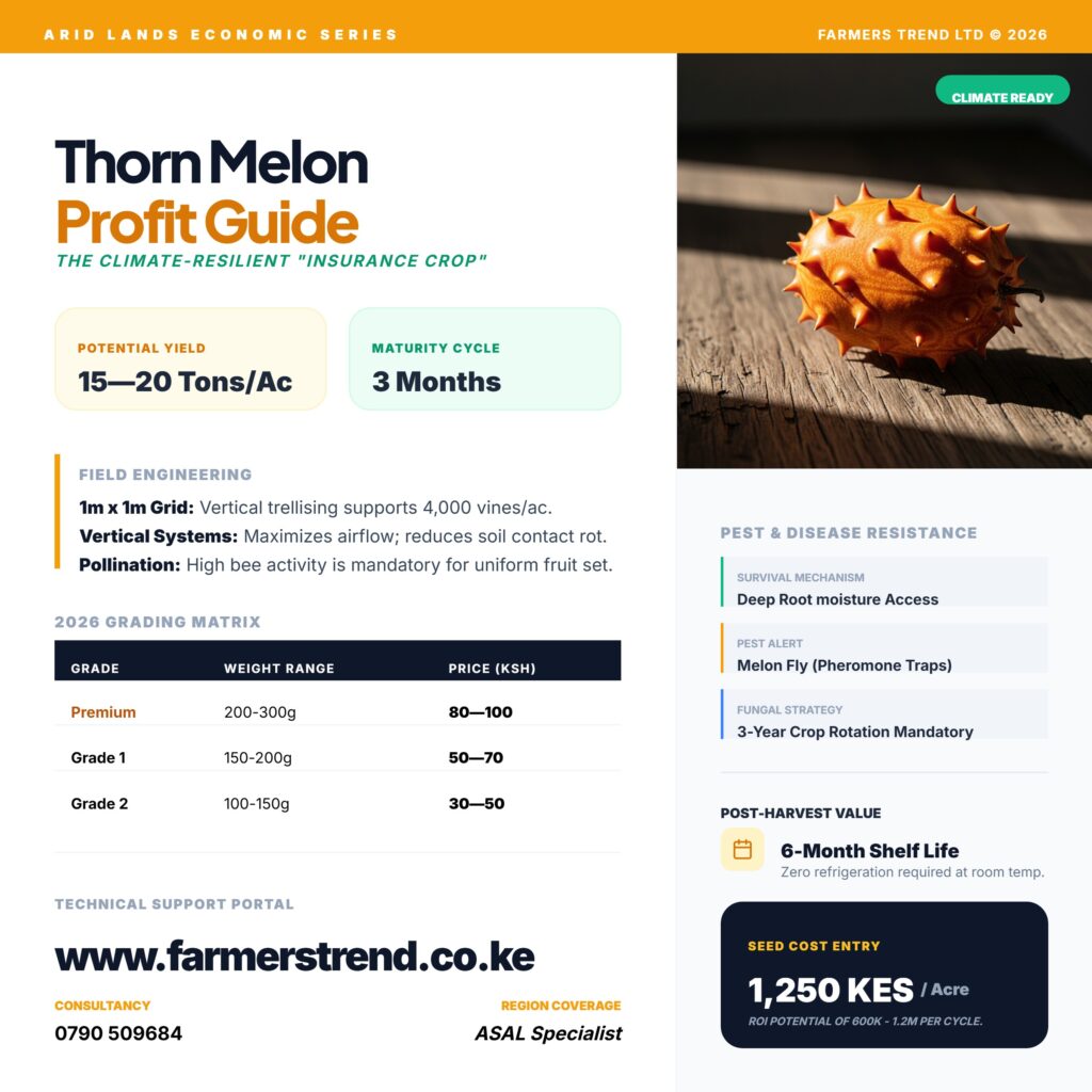 Thorn Melon Farming in Kenya 2026 - The Complete Guide to Growing Kiwano for Profit