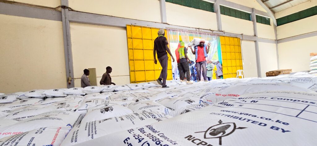Top-Dressing Fertilizer Arrives at Eldoret NCPB Depot