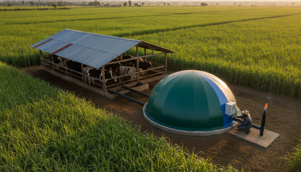 A modern zero grazing unit is not just a housing structure. It is an integrated system where waste becomes energyand fertilizer. 