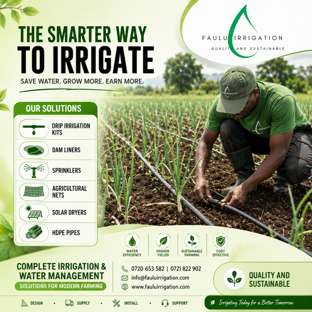 Drip Irrigation in Kenya (2026): Prices, Installation Cost, Best Kits & Complete Farming Guide