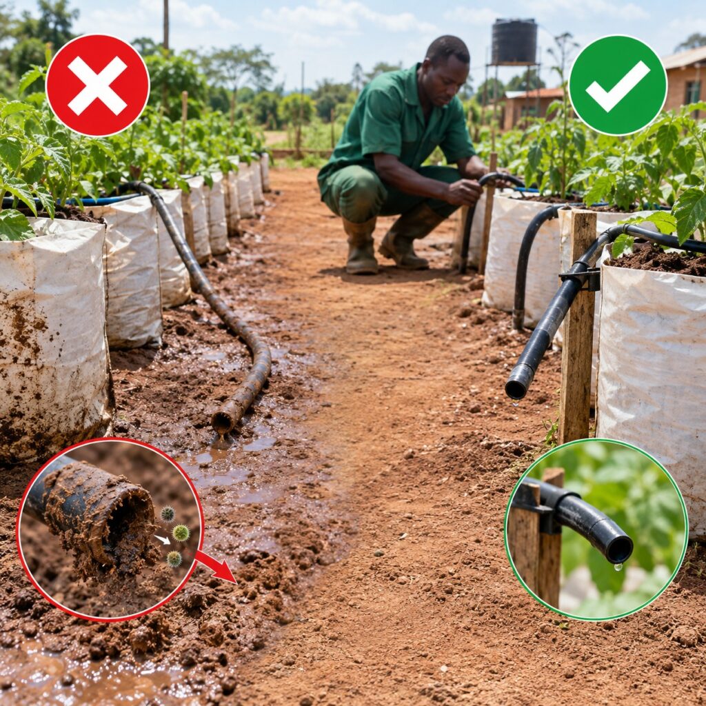 Hass Avocado Nursery Irrigation: 7 Costly Watering Mistakes Killing Seedlings 2 Drip irrigation on Hass avocado nursery irrigation.